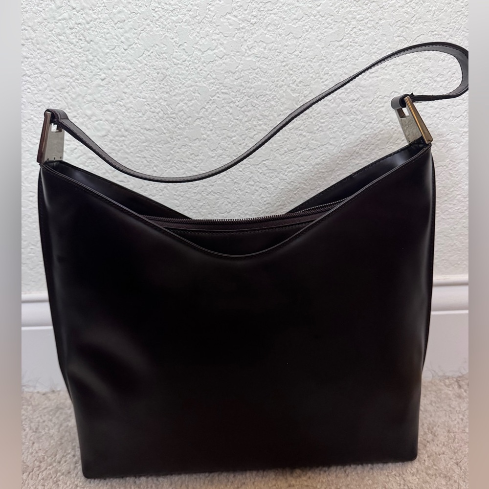 Gucci Dark Brown Leather Shoulder Bag - Picture 4 of 10